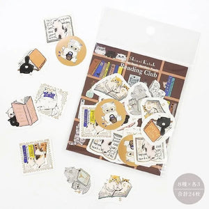 Shinzi Katoh – Cat Gold Foil Flake Stickers (3 designs)