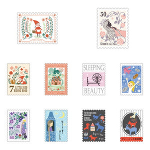 Shinzi Katoh - Flake Sticker Set - Grimm's fairy tales (2 patterns)