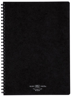 Kokuyo Soft Ring Natural Notebook B5 in Black