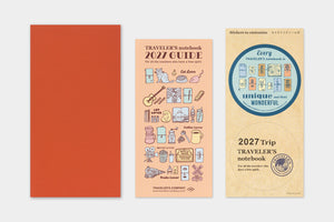 PRE-ORDER - 2027 Traveler's Notebook (TRC) - Monthly Diary (Regular Size)