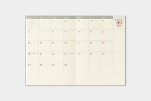 PRE-ORDER - 2027 Traveler's Notebook (TRC) - Monthly Diary refill Passport size