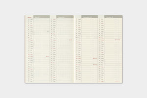 PRE-ORDER - 2027 Traveler's Notebook (TRC) Weekly Diary refill (Passport Size)
