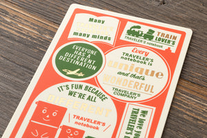 PRE-ORDER - 2027 Diary Traveler's Notebook (TRC) Plastic Underlay (Passport size)