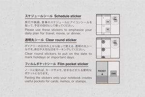 PRE-ORDER - 2027 Traveler's Notebook (TRC) - Diary Customize Sticker Set