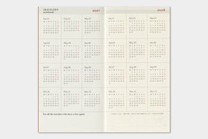 PRE-ORDER - 2027 - Traveler's Notebook (TRC) Weekly + Memo Diary (Regular size)