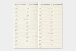 PRE-ORDER - 2027 - Traveler's Notebook (TRC) Weekly + Memo Diary (Regular size)