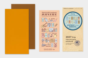 PRE-ORDER - 2027 - Traveler's Notebook (TRC) Weekly Vertical Diary (Regular size)