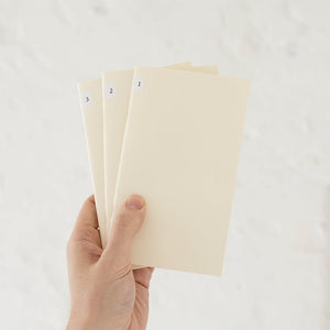 Midori MD Notebook Light - (B6 Slim) - Ruled 3 pack