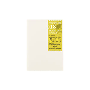TRAVELER’S COMPANY 018 - PP Size Refill Accordeon Fold Paper in