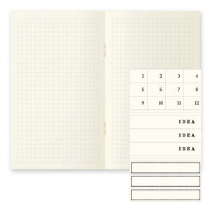 Midori MD Notebook Light - (B6 Slim) - Grid 3 pack - NOMADO Store