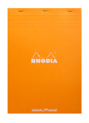 RHODIA Head stapled pad N°18 Dot Grid (orange or black)