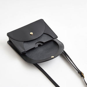 i ro se Fold Mini Shoulder Bag (Black) - NOMADO Store