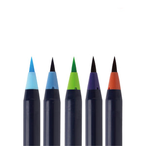 Akashiya Sai Watercolour Brush Pen 5 colour set (Summer)