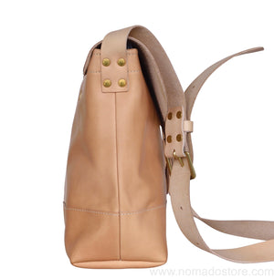 Superior Labor x Nomado Store Paint Shoulder Bag Large - All Leather (Natural) - NOMADO Store
