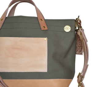 Superior Labor x Nomado Store Engineer Shoulder Bag Compact SE (khaki/leather) - NOMADO Store