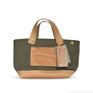 The Superior Labor Engineer Bag Petite Ltd Edition khaki canvas natural leather - NOMADO Store