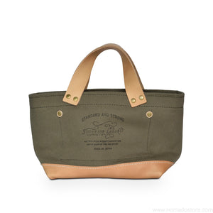 The Superior Labor Engineer Bag Petite Ltd Edition khaki canvas natural leather - NOMADO Store