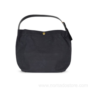 Marineday Minifish Linen Canvas Shoulder Bag (Black) - NOMADO Store