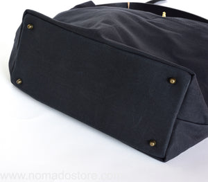 Marineday Minifish Linen Canvas Shoulder Bag (Black) - NOMADO Store