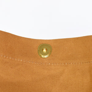 Marineday Minifish Linen Canvas Shoulder Bag (Mustard) - NOMADO Store