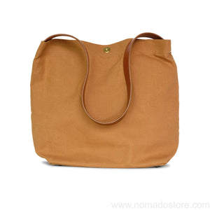 Marineday Fishfly Linen Canvas Shoulder Bag (Mustard) - NOMADO Store