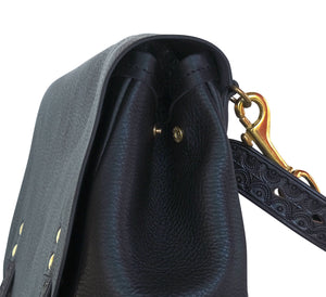 Nanala Design Small Postman Bag (Dual Strap) - Black PRE-ORDER - NOMADO Store 