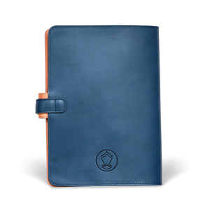 Ateliers Phileas Yokohama Leather A5 Notebook Cover (blue/natural)