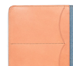 Ateliers Phileas Yokohama Leather A5 Notebook Cover (blue/natural)