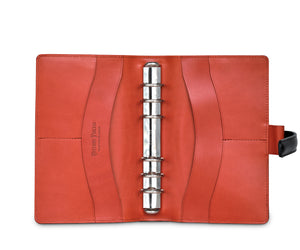 Ateliers Phileas Tokaido Leather Ring Organiser (black/orange)