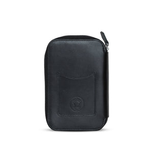 Ateliers Phileas Henro Leather Zipped Organiser (black)
