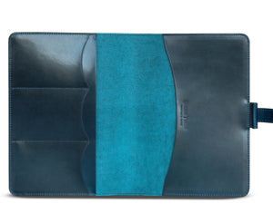 Ateliers Phileas Yokohama Shell Cordovan A5 Notebook Cover (blue)
