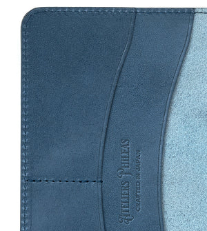 Ateliers Phileas Yokohama Leather B6 Notebook Cover (blue, green)