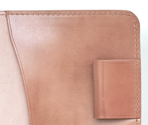 Ateliers Phileas Yokohama Shell Cordovan A6 Notebook Cover (natural, burgundy, black, blue)