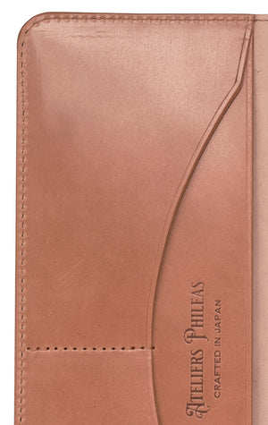 Ateliers Phileas Yokohama Shell Cordovan Hobonichi Weeks Cover (natural, burgundy)
