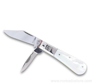 Taylor's Eye Witness Twin Blade Barlow Pocket Knife - Mother of Pearl scales & Work back - NOMADO Store