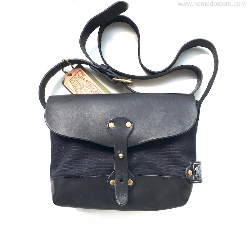 The Superior Labor Paint Small Shoulder bag Ltd. black, leather bottom. - NOMADO Store 