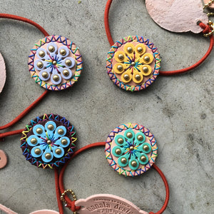 Nanala Design Leather Concho (choice of colours)