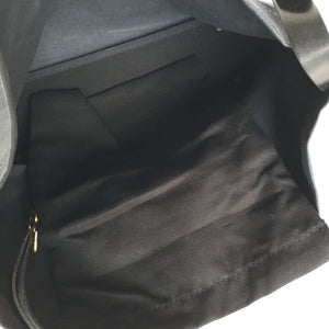 Marineday Airship Linen Canvas Shoulder Bag (Black) - NOMADO Store 