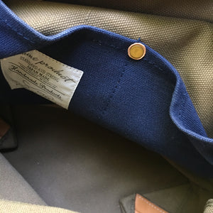Superior Labor x Nomado Store Engineer Shoulder Bag Compact SE (khaki/leather) - NOMADO Store 
