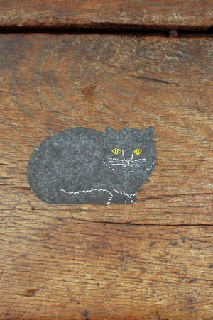 Classiky Letterpress Die Cut Cat Coasters