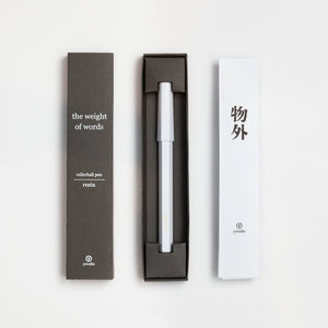 Ystudio Resin Rollerball Pen (White) - NOMADO Store 