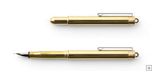 Traveler's Company BRASS - Fountain Pen Solid Brass - NOMADO Store