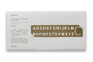 Midori Traveler's Company BRASS - Bookmark Alphabet - NOMADO Store