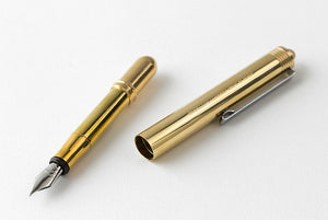Traveler's Company BRASS - Fountain Pen Solid Brass - NOMADO Store 