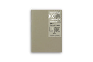 Midori Traveler's Notebook Passport size - 007. Free Diary Week - PP - NOMADO Store