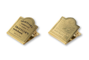 Traveler's Notebook - 030. Brass Clip - Logo or Airplane - NOMADO Store