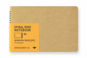 TRC SPIRAL RING NOTEBOOK <B6> Window Envelope - NOMADO Store