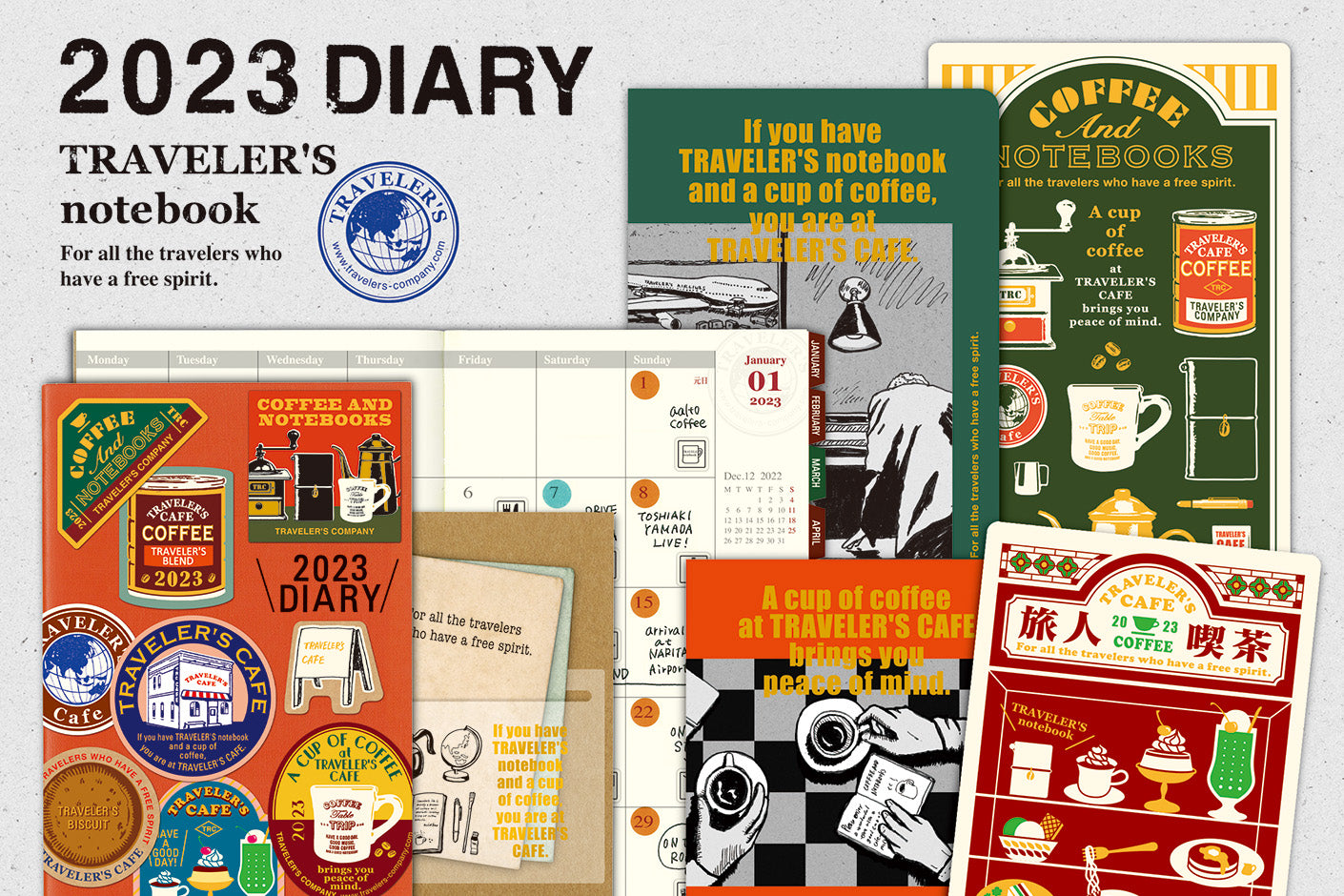 Traveler's Company 2023 Diary range