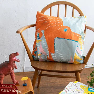 kata kata End Dinosaur Blue Gray Furoshiki (L)