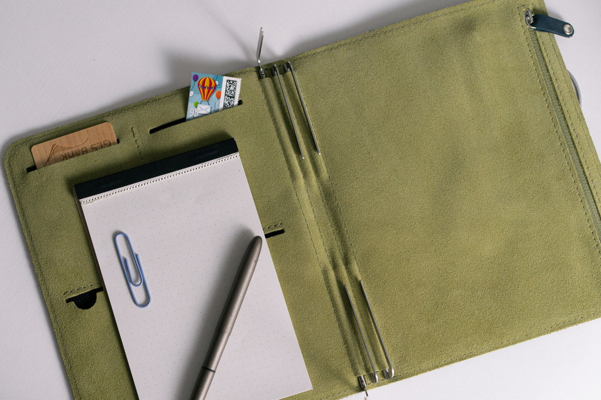 Roterfaden Taschenbegleiter SO_26 (smoke blue/light olive) - NOMADO Store 